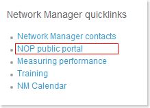 Cfmu nop portal  NM Terminal Network Manager Terminal (former CFMU Terminal) NOP Portal Network Operations Portal